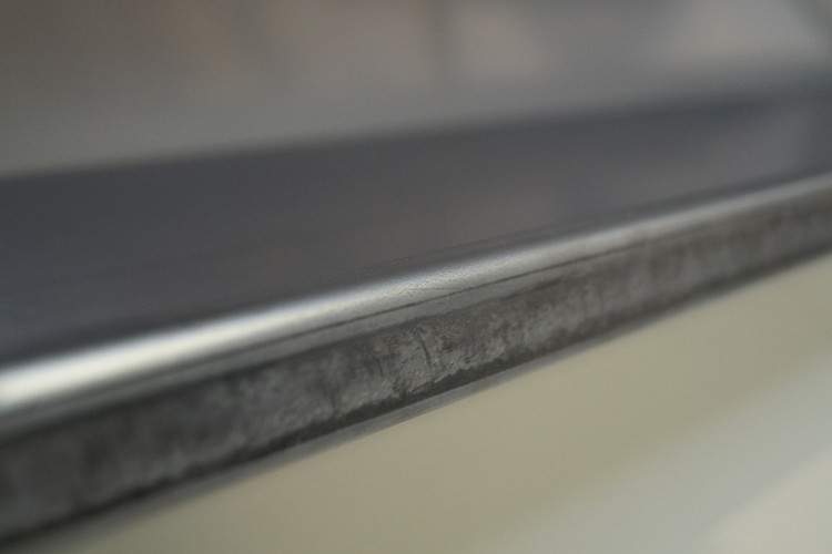 Stainless-trough-edge