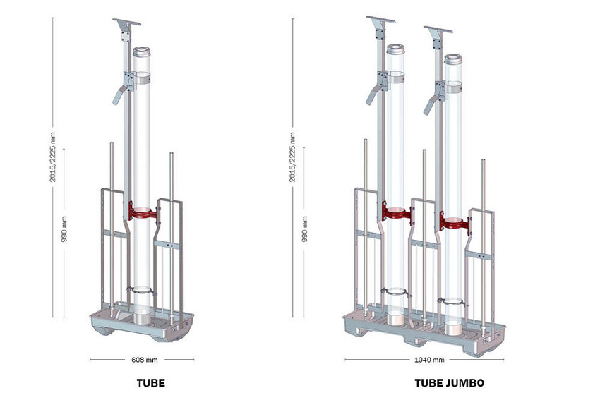 TUBE-O-MAT Rør dimensioner